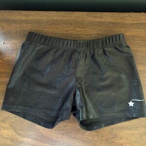 Destria Black Shimmer Performance Shorts Size L